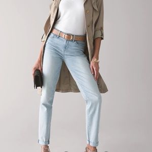 WHBM Mid-Rise Everyday Soft Denim™ Girlfriend Jeans